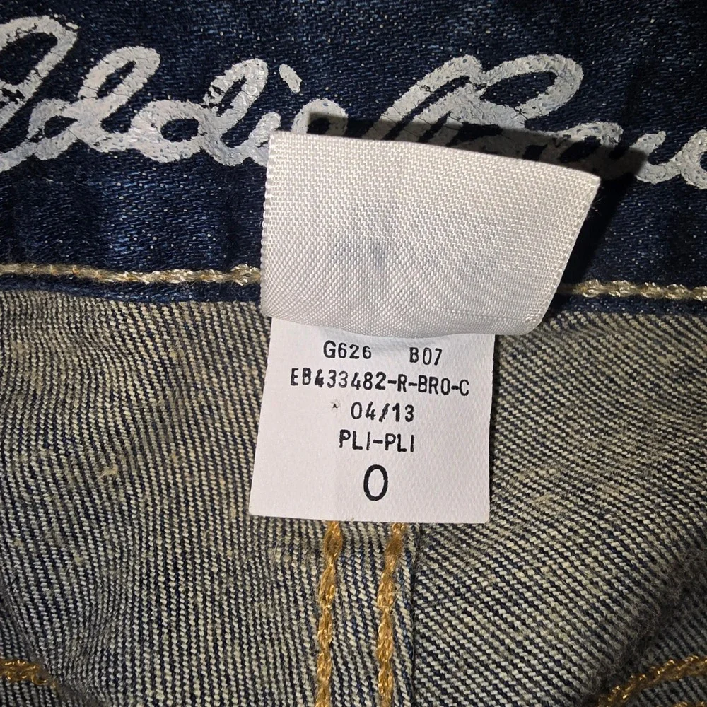 Eddie Bauer Bootcut Jeans 0 Women Dark Wash Curvy StayShape Stretch Denim